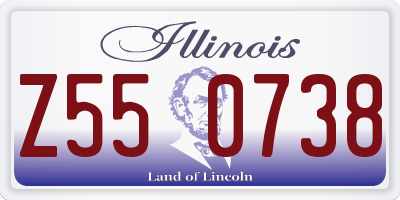 IL license plate Z550738