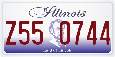 IL license plate Z550744