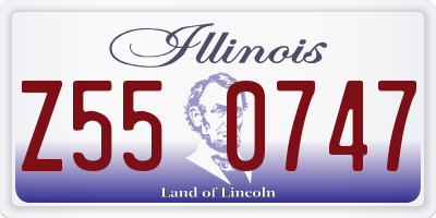 IL license plate Z550747