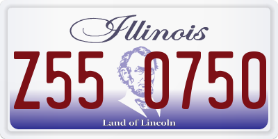 IL license plate Z550750