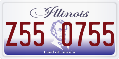 IL license plate Z550755