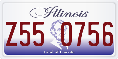 IL license plate Z550756