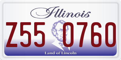 IL license plate Z550760