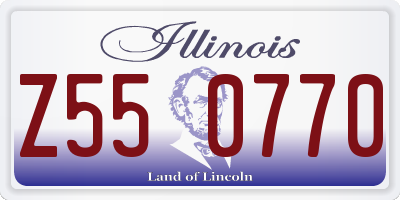 IL license plate Z550770