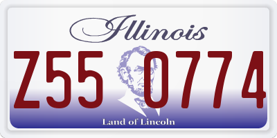 IL license plate Z550774