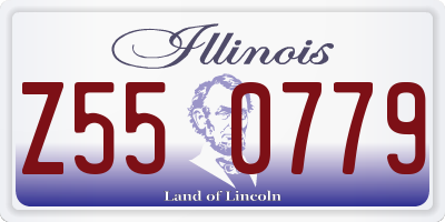 IL license plate Z550779