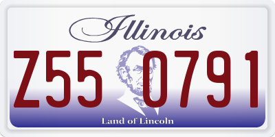 IL license plate Z550791
