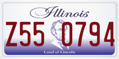 IL license plate Z550794