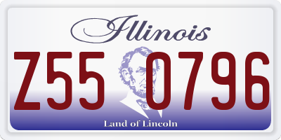 IL license plate Z550796