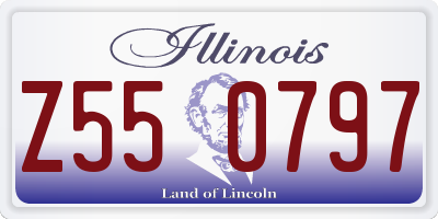 IL license plate Z550797