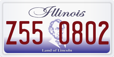 IL license plate Z550802