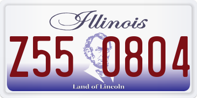 IL license plate Z550804