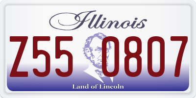 IL license plate Z550807
