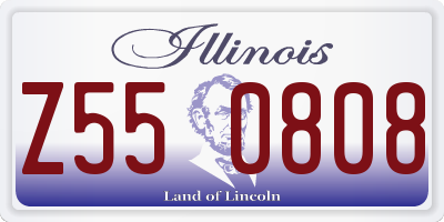 IL license plate Z550808