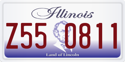 IL license plate Z550811