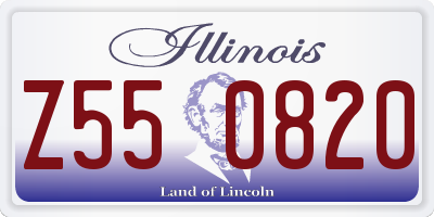 IL license plate Z550820
