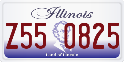 IL license plate Z550825