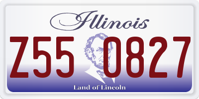 IL license plate Z550827
