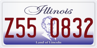 IL license plate Z550832
