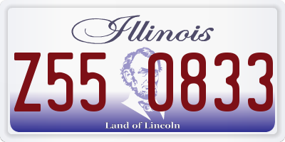 IL license plate Z550833