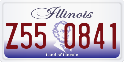 IL license plate Z550841