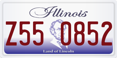 IL license plate Z550852