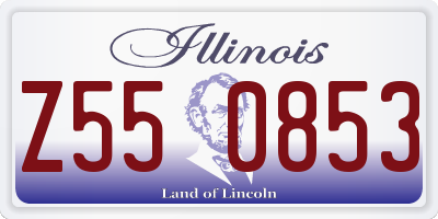 IL license plate Z550853