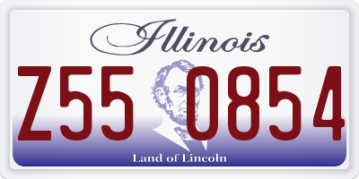 IL license plate Z550854