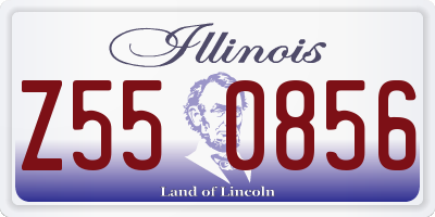 IL license plate Z550856