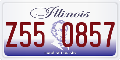 IL license plate Z550857