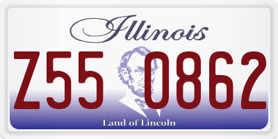 IL license plate Z550862