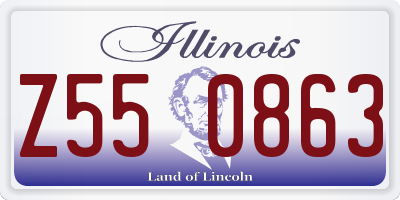 IL license plate Z550863