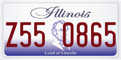 IL license plate Z550865