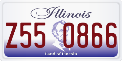 IL license plate Z550866