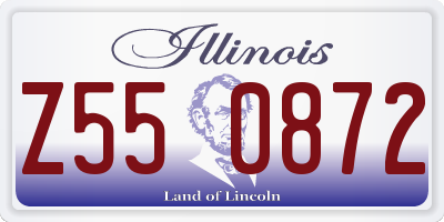 IL license plate Z550872