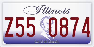 IL license plate Z550874