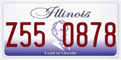 IL license plate Z550878
