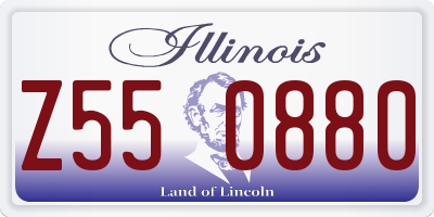 IL license plate Z550880