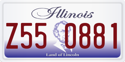 IL license plate Z550881