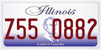 IL license plate Z550882