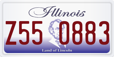IL license plate Z550883