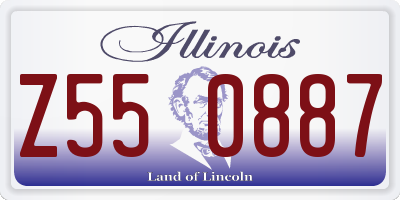 IL license plate Z550887
