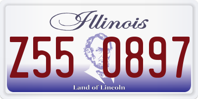 IL license plate Z550897