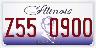 IL license plate Z550900