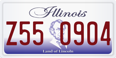 IL license plate Z550904