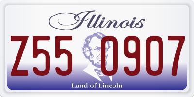 IL license plate Z550907