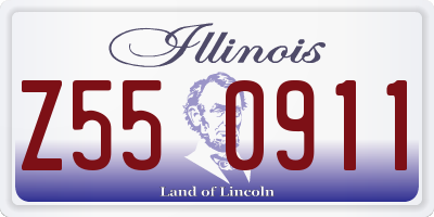 IL license plate Z550911