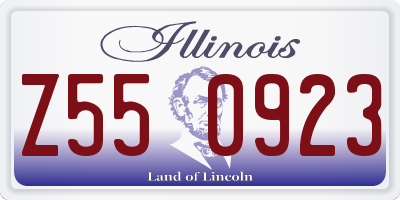 IL license plate Z550923