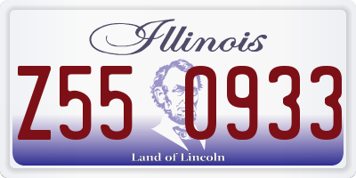 IL license plate Z550933