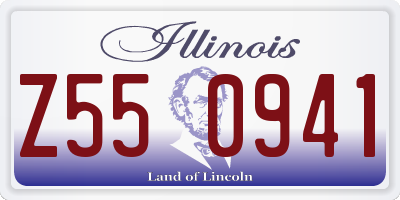 IL license plate Z550941
